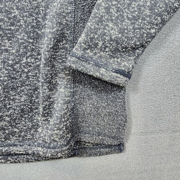 BKE Mens Sweater Large Grey Heathered 1/4 Snap Stretch Long Sleeve Preppy Casual - Picture 10 of 13